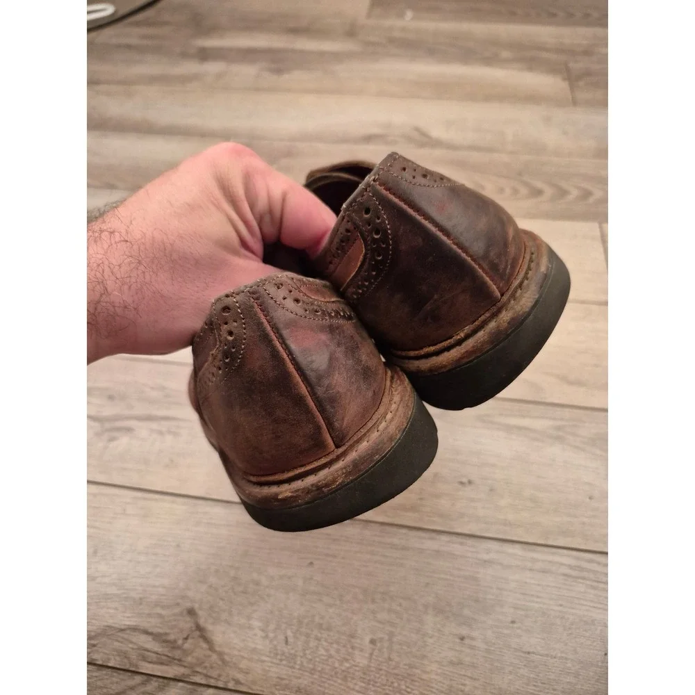 Allen Edmonds Thousand Oaks Brown Leather Wingtip Shoes Lace Up‎ Oxfords 10.5 D